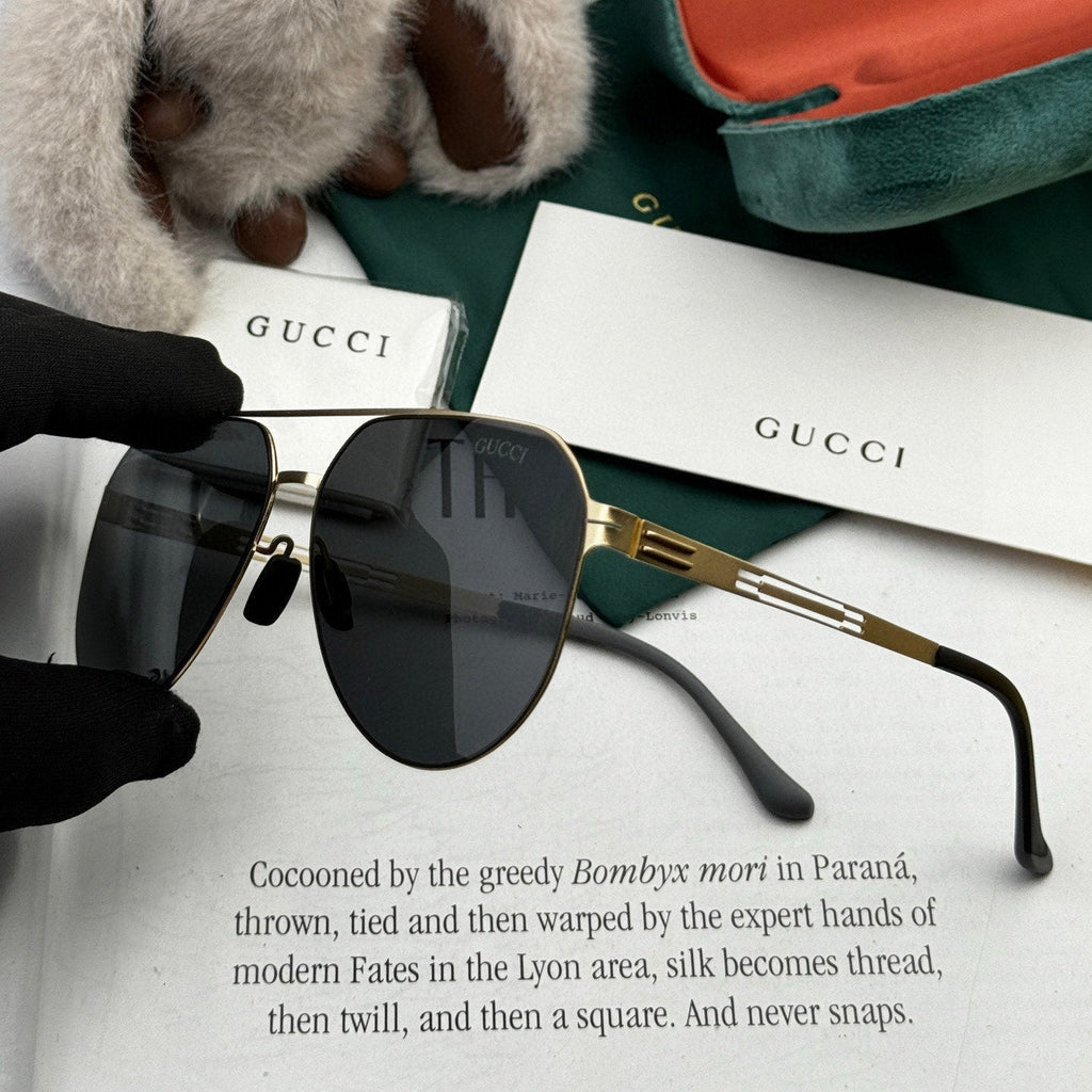 GUCCI AVIATOR FRAME SUNGLASSES G5882 IN METAL