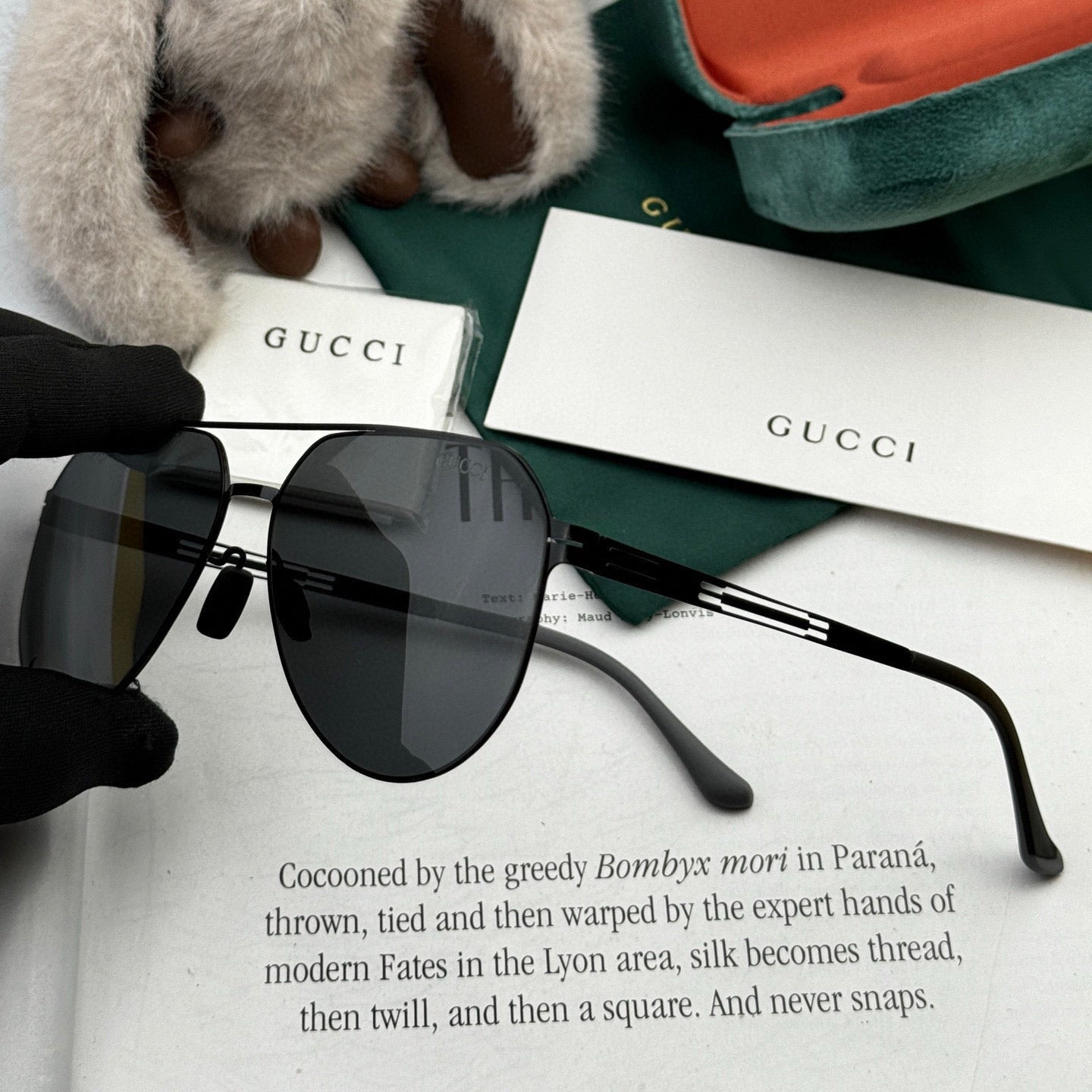 GUCCI AVIATOR FRAME SUNGLASSES G5882 IN METAL