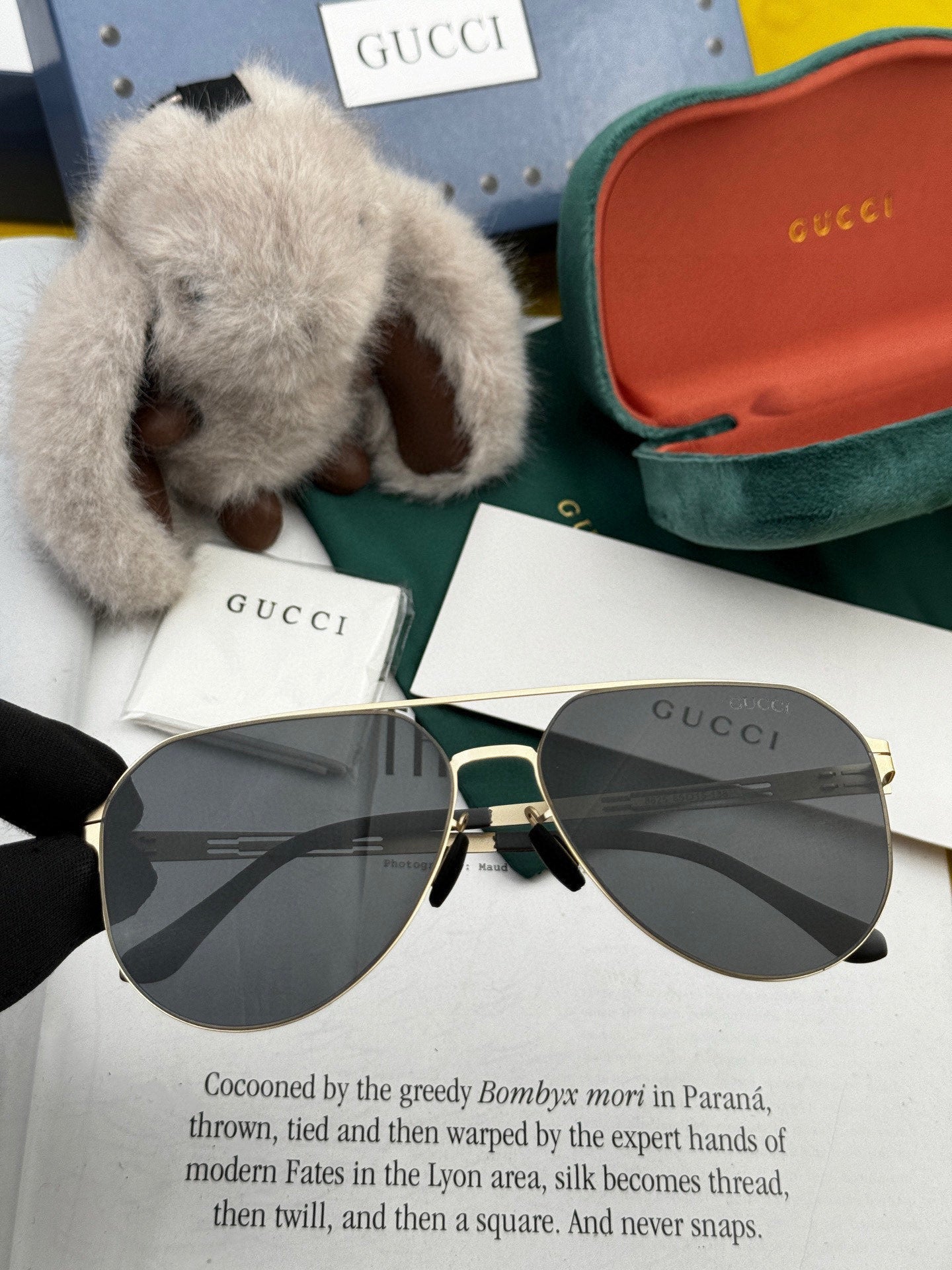 GUCCI AVIATOR FRAME SUNGLASSES G5882 IN METAL