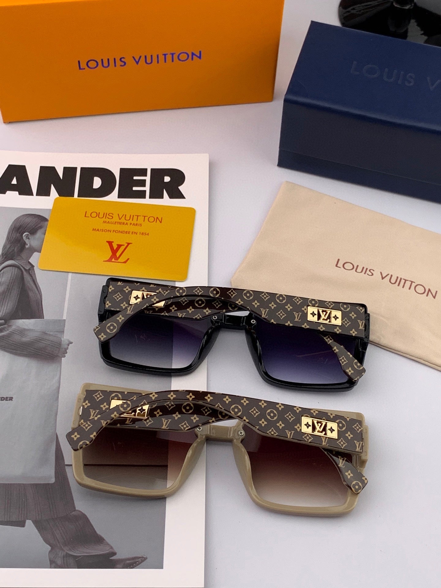 LOUIS VUITTON MONOGRAM SUNGLASSES L3619 IN ACETATE FRAME