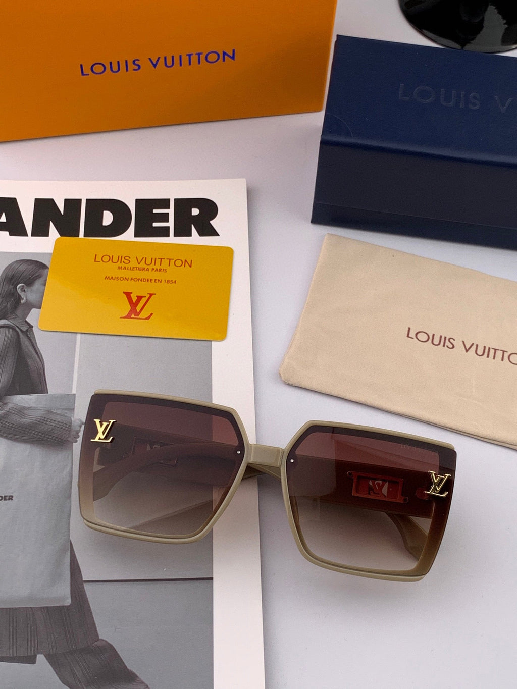 LOUIS VUITTON MONOGRAM SUNGLASSES L3619 IN ACETATE FRAME