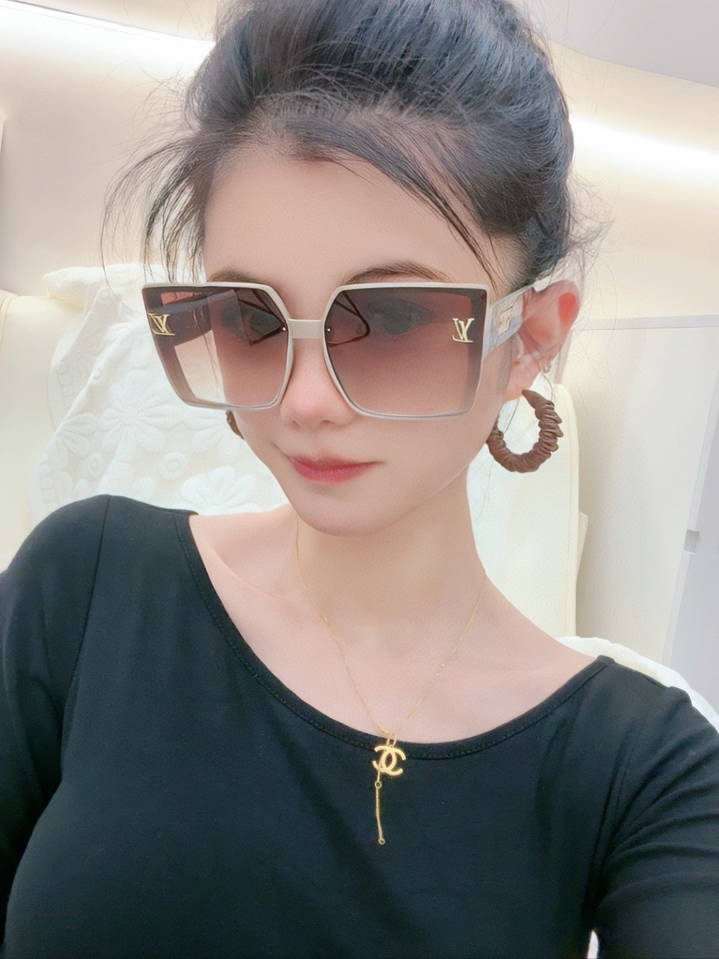 LOUIS VUITTON MONOGRAM SUNGLASSES L3619 IN ACETATE FRAME