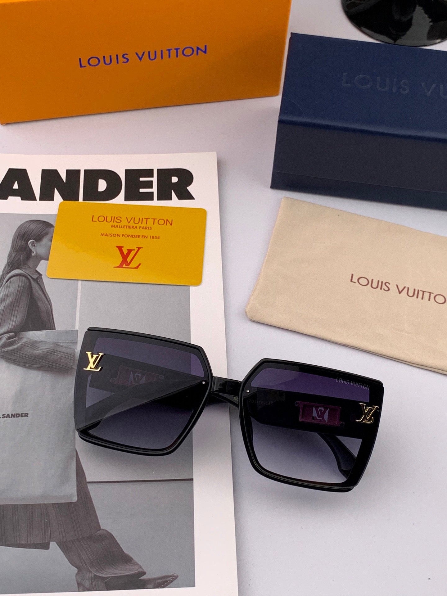 LOUIS VUITTON MONOGRAM SUNGLASSES L3619 IN ACETATE FRAME