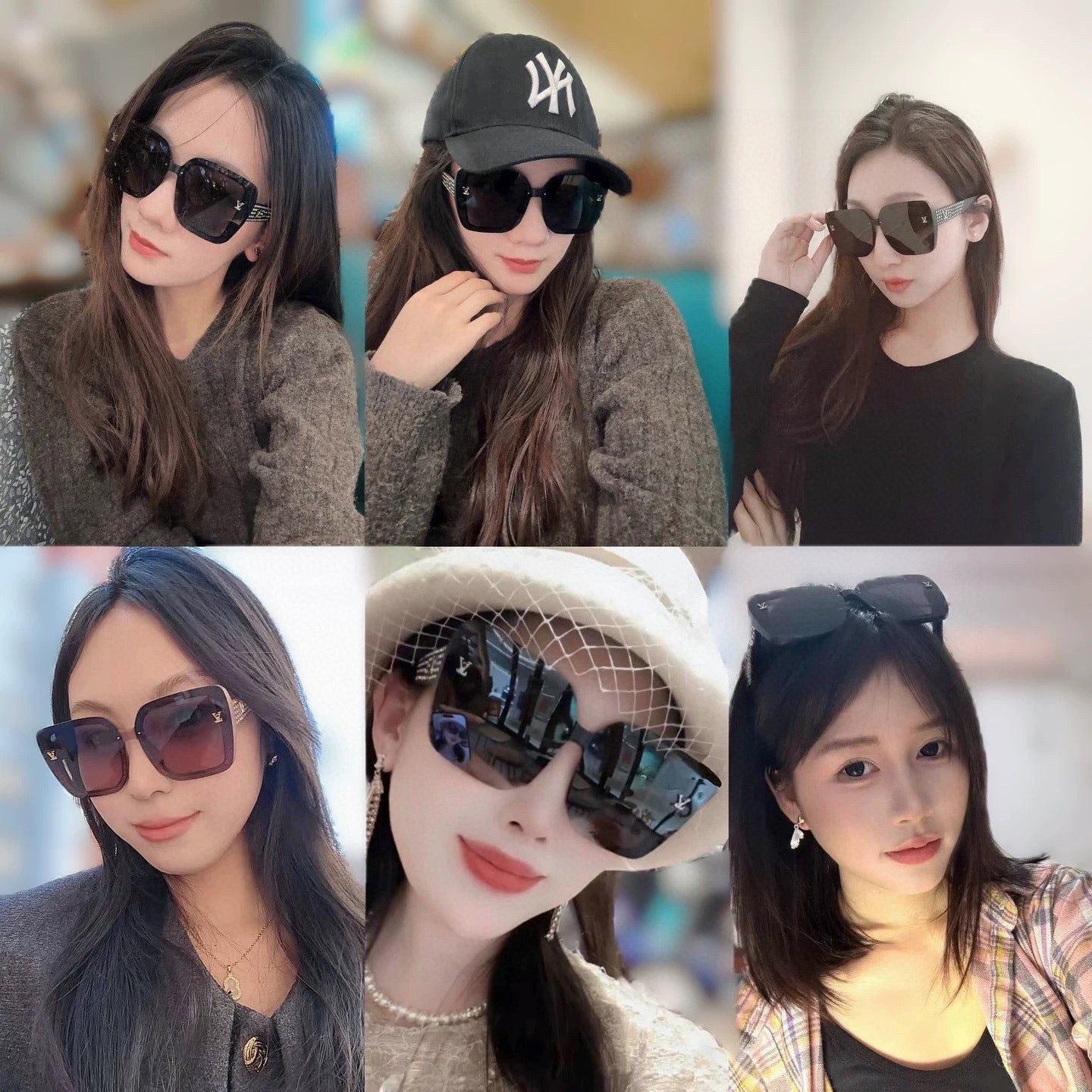 LOUIS VUITTON SQUARE JEWEL SUNGLASSES L2990 IN ACETATE FRAME