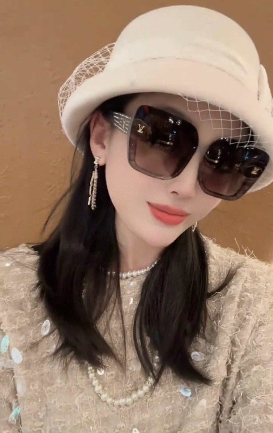 LOUIS VUITTON SQUARE JEWEL SUNGLASSES L2990 IN ACETATE FRAME