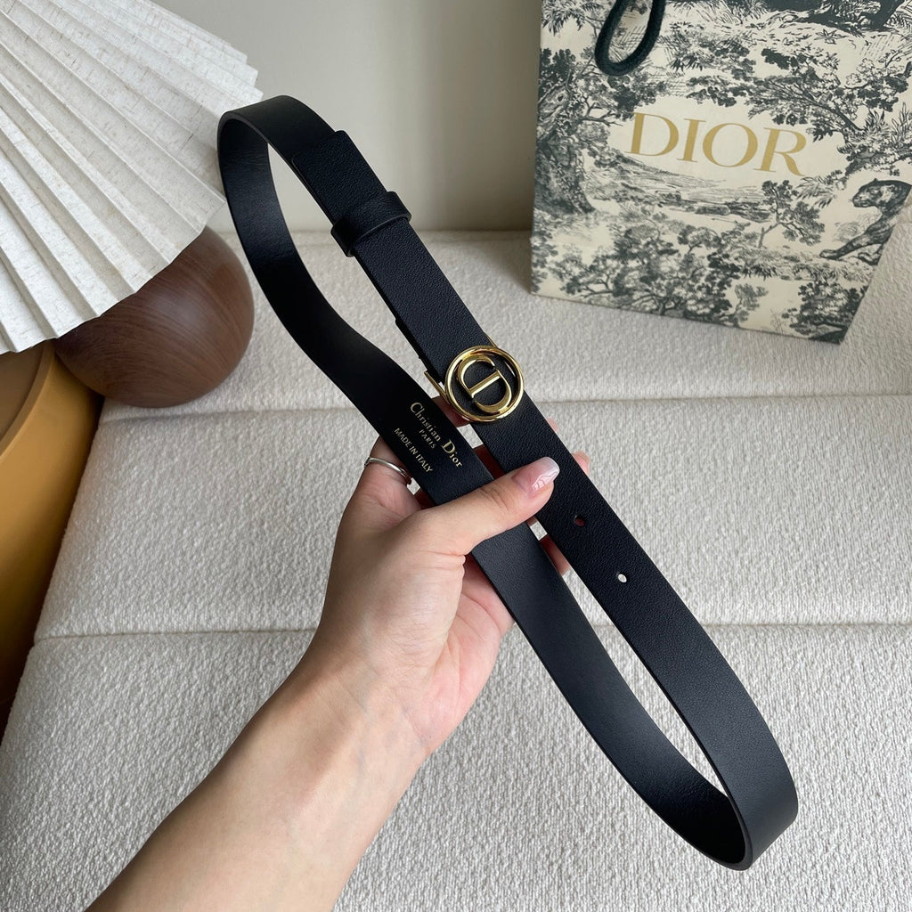 DIOR 25S BELT 25 MM IN BLACK CALFSKIN 572165