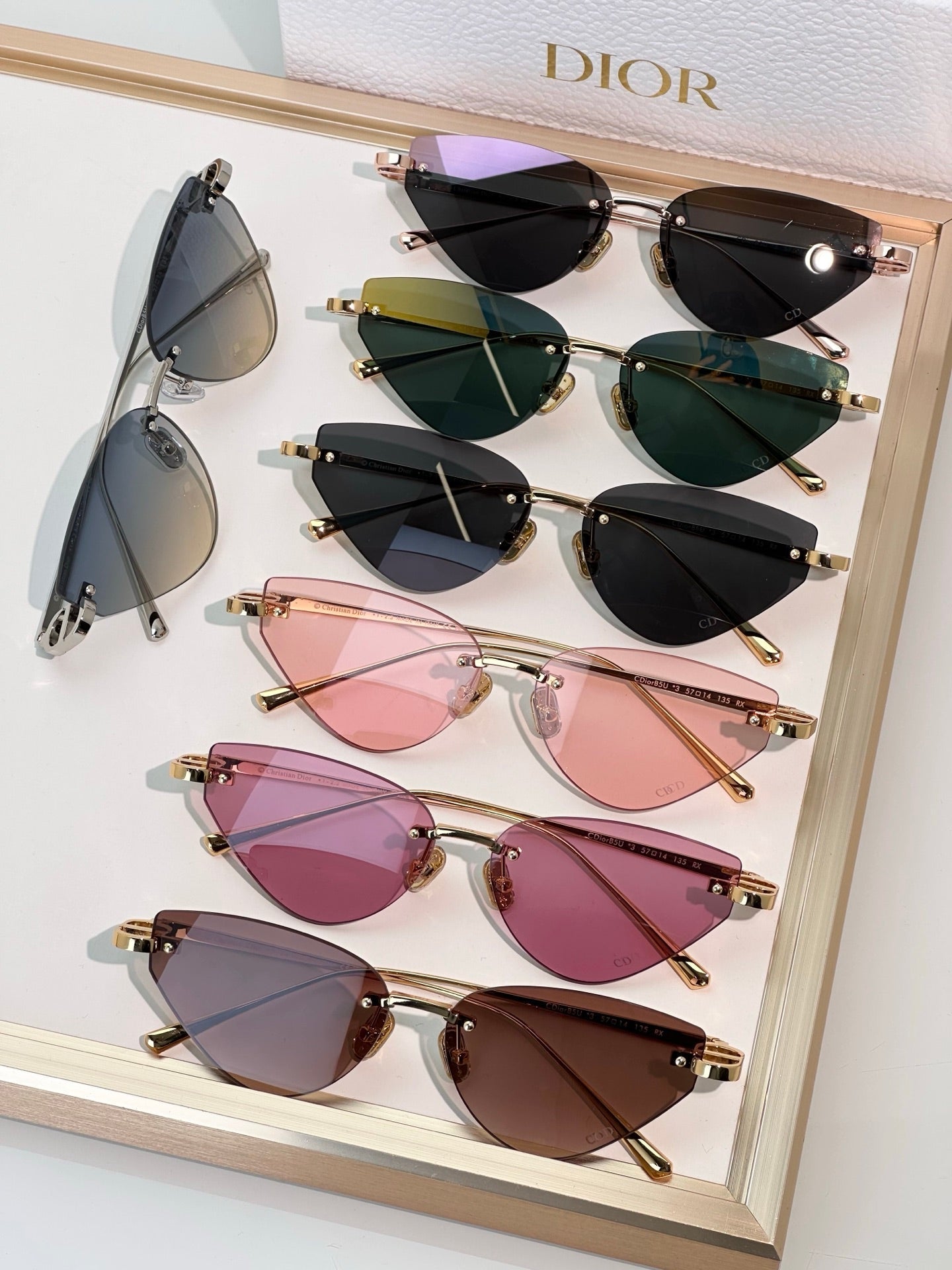 DIOR MONTAIGNE SUNGLASSES CB5U IN METAL