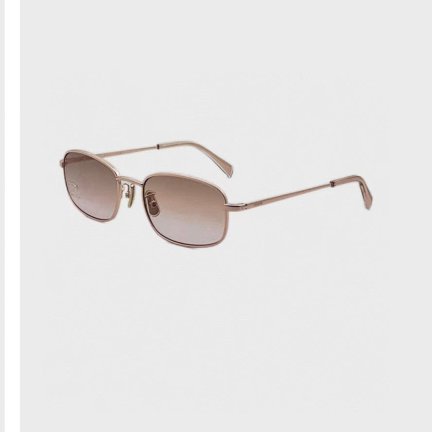 CELINE TRIOMPHE RHINESTONE SUNGLASSES CL40285U IN METAL WITH CRYSTALS