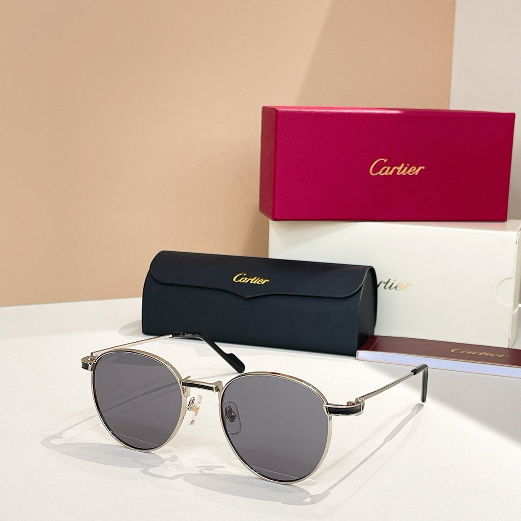 CARTIER PREMIÈRE ROUND FRAME SUNGLASSES CT0335S IN METAL