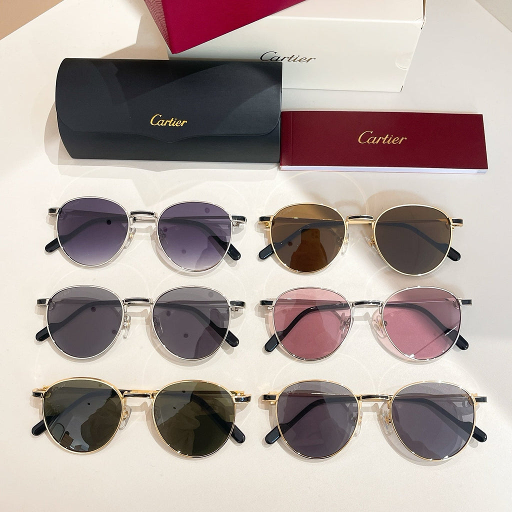 CARTIER PREMIÈRE ROUND FRAME SUNGLASSES CT0335S IN METAL