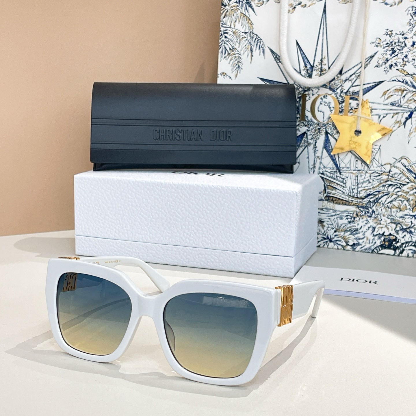 DIOR MONTAIGNE SUNGLASSES MISSS2F 581617 IN ACETATE