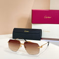 CARTIER PREMIÈRE PILOT FRAME SUNGLASSES CT0426 IN METAL