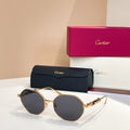 CARTIER PREMIÈRE GEOMETRIC FRAME SUNGLASSES CT0484S IN METAL