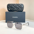 CHANEL RECTANGULAR SUNGLASSES CH2219 IN METAL