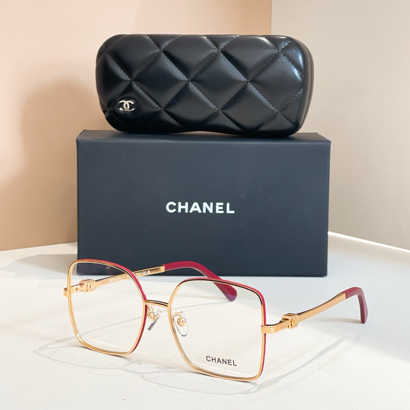 CHANEL SQUARE SUNGLASSES CH4288Q IN METAL