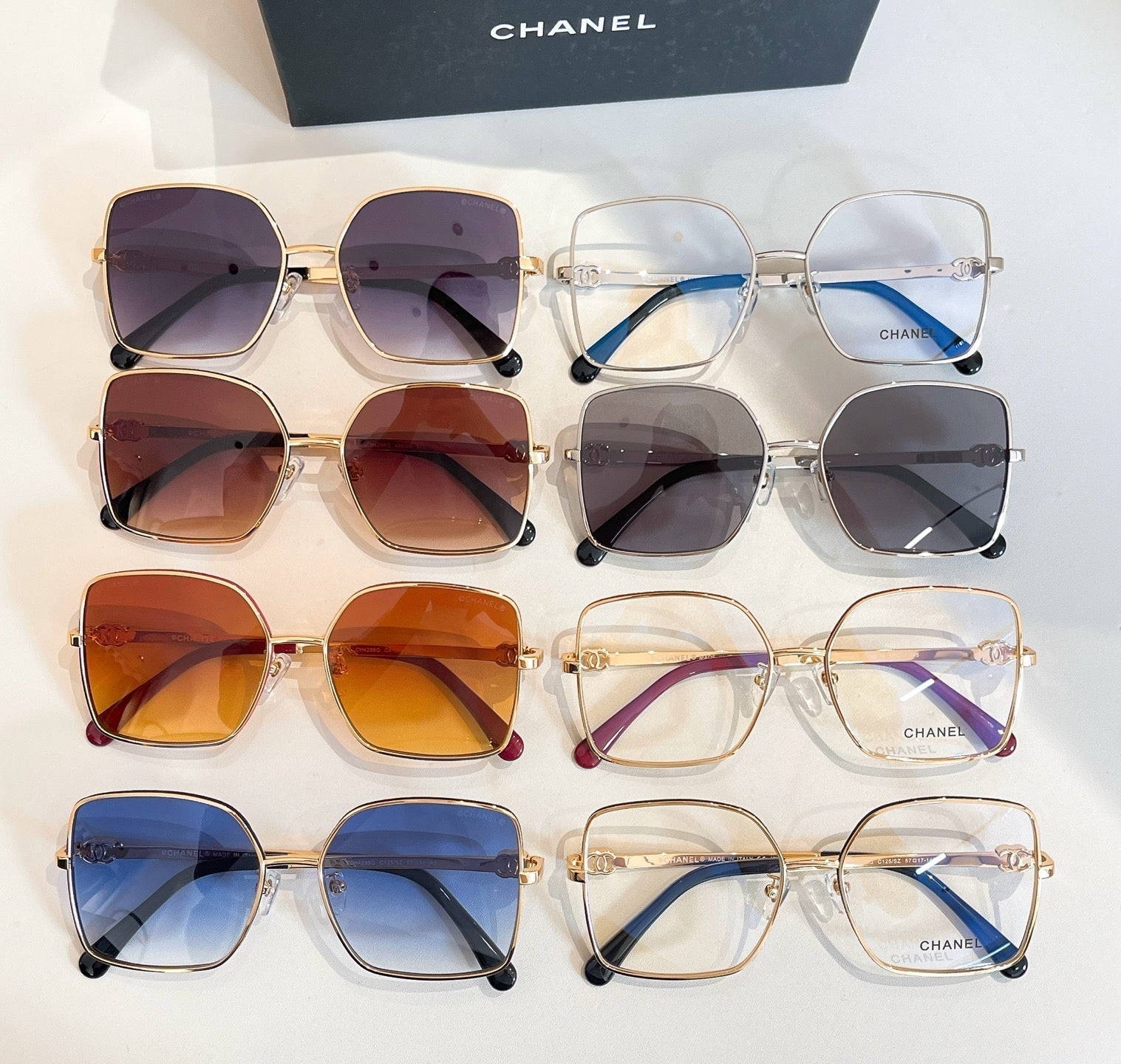 CHANEL SQUARE SUNGLASSES CH4288Q IN METAL