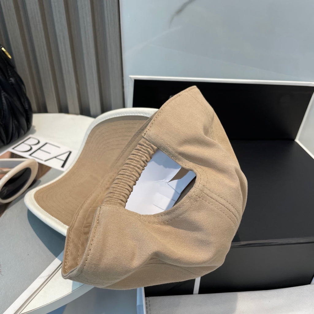 MIU MIU MM BASEBALL CAP IN BEIGE FABRIC STYLE 4