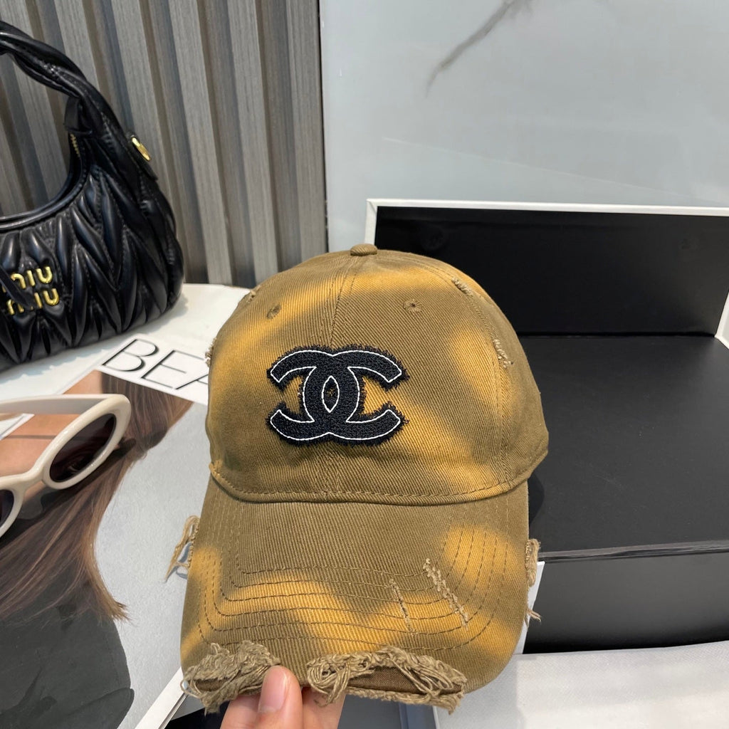 CHANEL BASEBALL HAT IN BROWN JEAN 672992