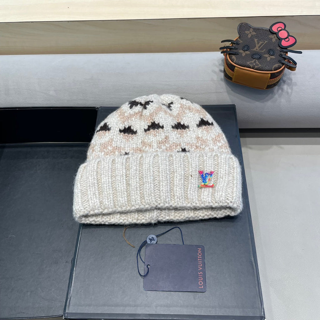 LOUIS VUITTON WINDPROOF WOOLEN HAT COLORFUL 406925