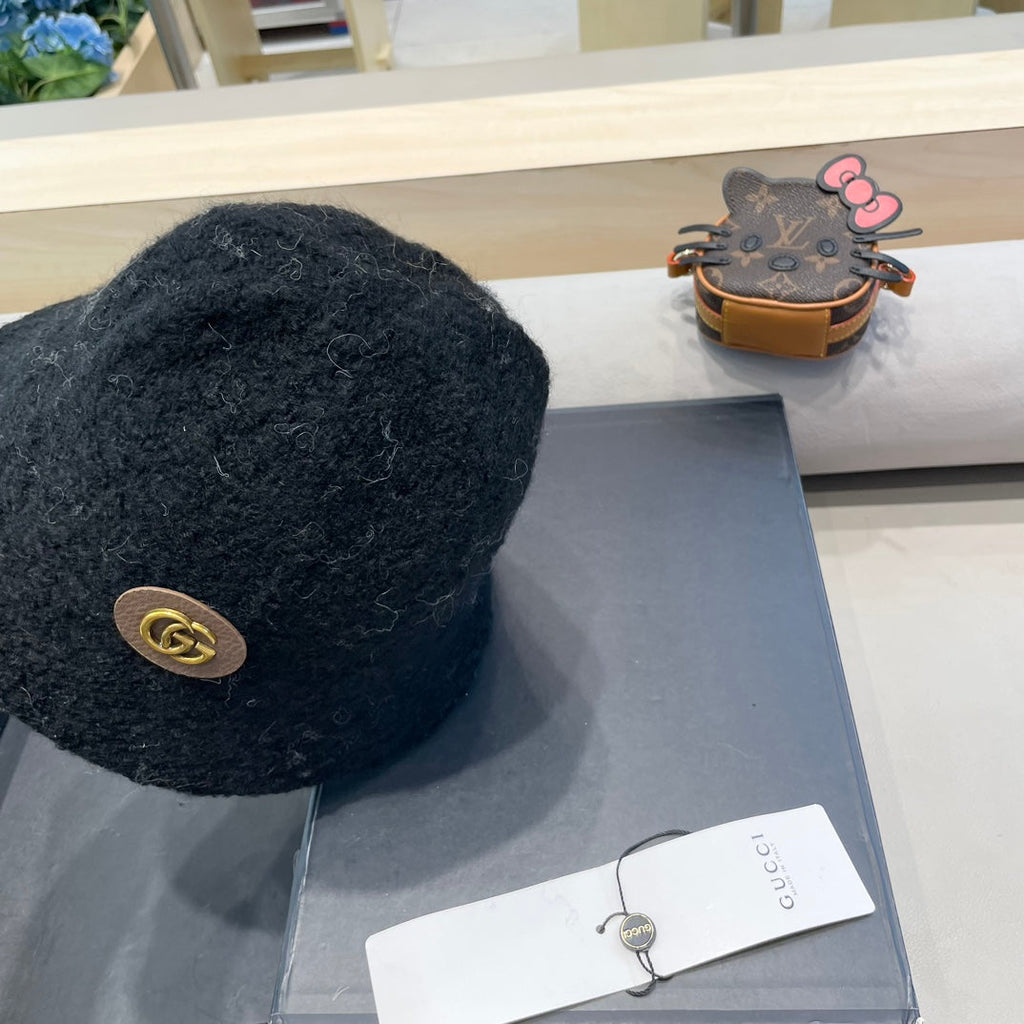 GUCCI BUCKET HAT BLACK 418095