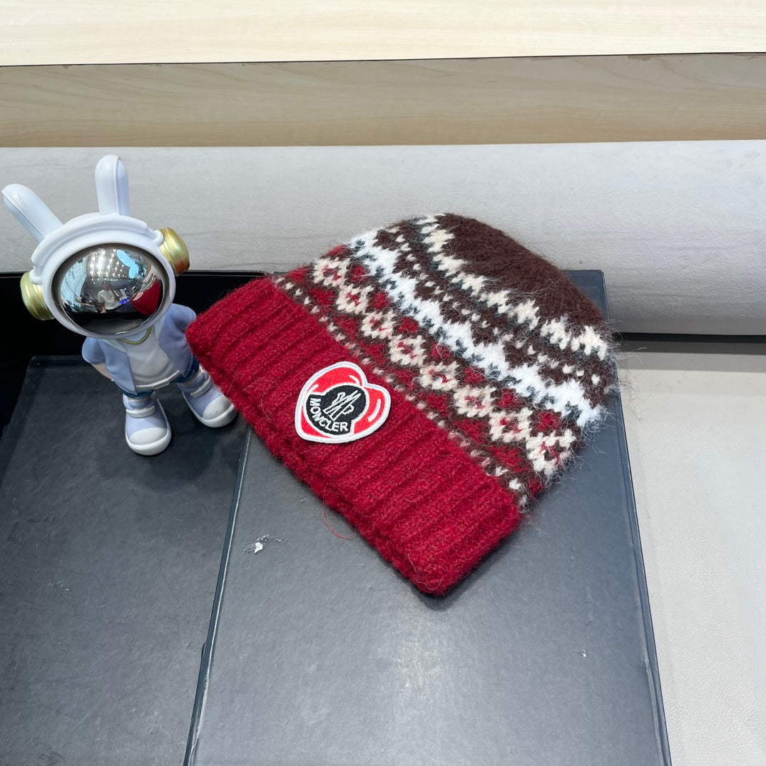 MONCLER BEANIE HAT IN COLORFUL WOOL 438147