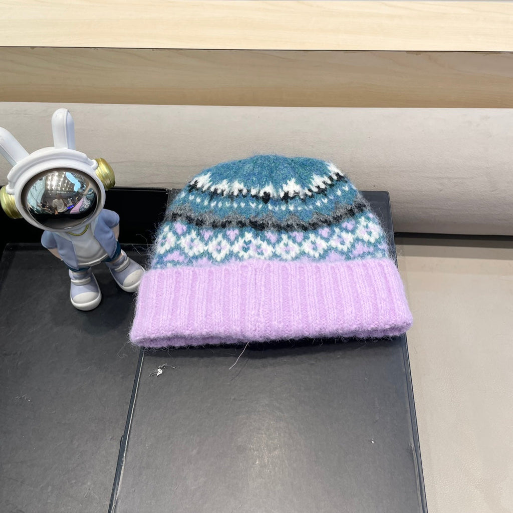 MONCLER BEANIE HAT IN COLORFUL WOOL 438146
