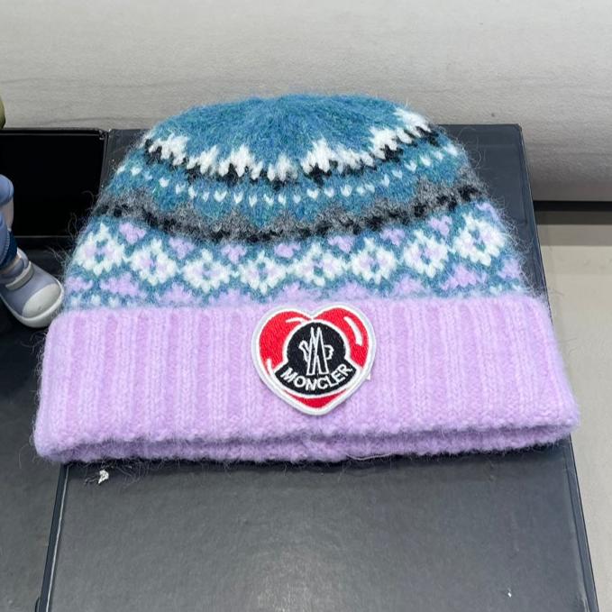 MONCLER BEANIE HAT IN COLORFUL WOOL 438146