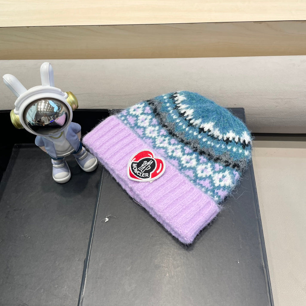 MONCLER BEANIE HAT IN COLORFUL WOOL 438146