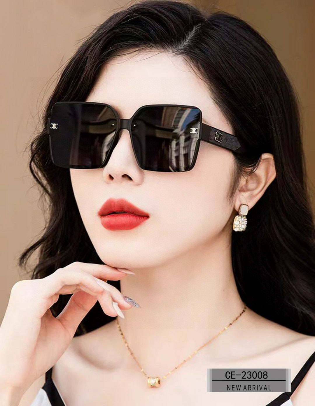 CELINE TRIOMPHE SUNGLASSES 23008 IN ACETATE