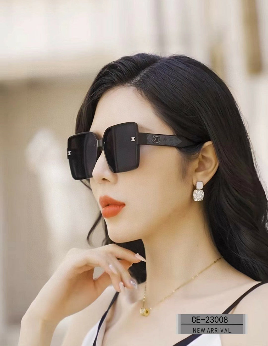 CELINE TRIOMPHE SUNGLASSES 23008 IN ACETATE