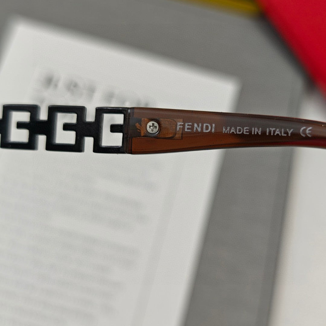 FENDI ROMA RECTANGULAR FRAME SUNGLASSES 55103 IN ACETATE