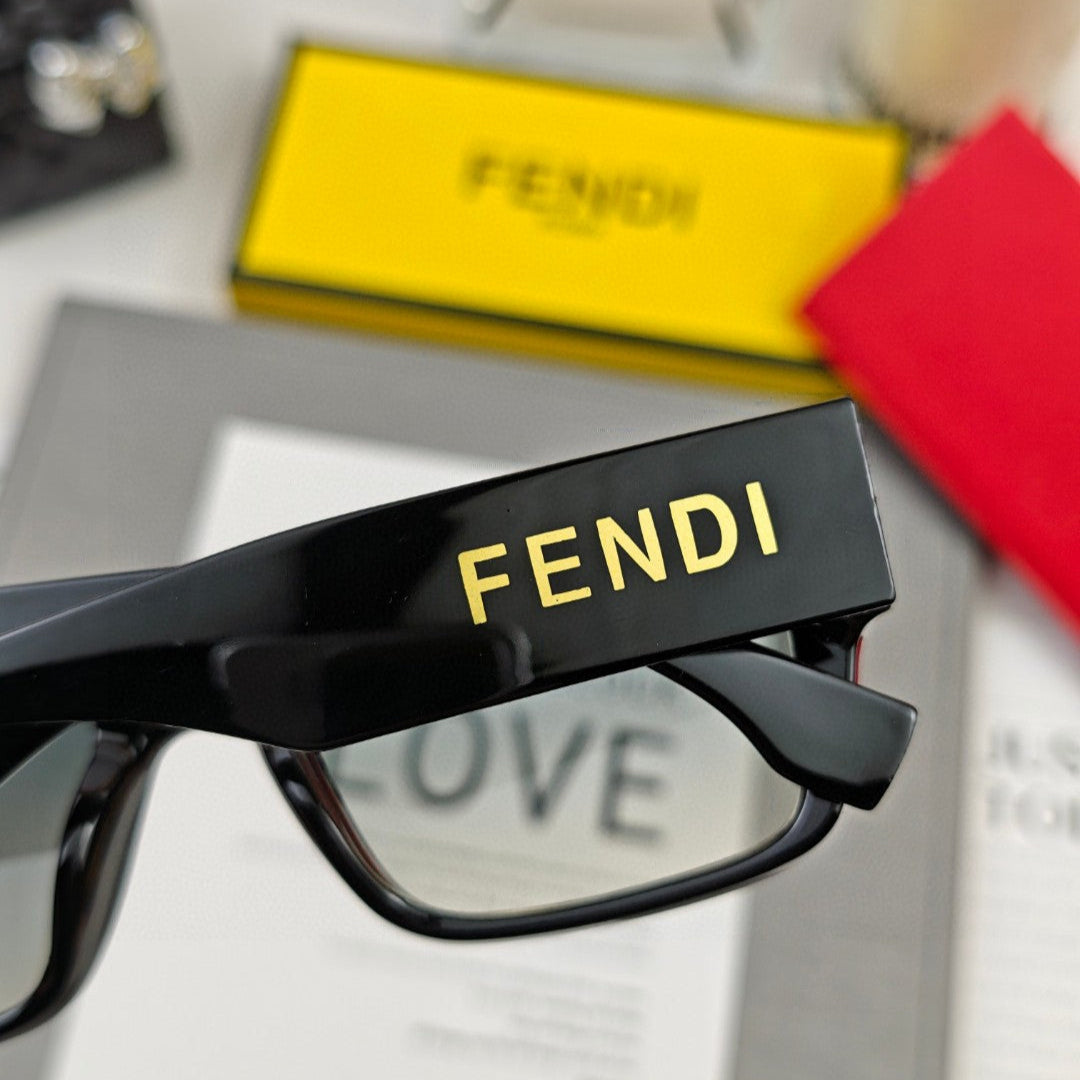 FENDI ROMA RECTANGULAR FRAME SUNGLASSES 69103 IN ACETATE