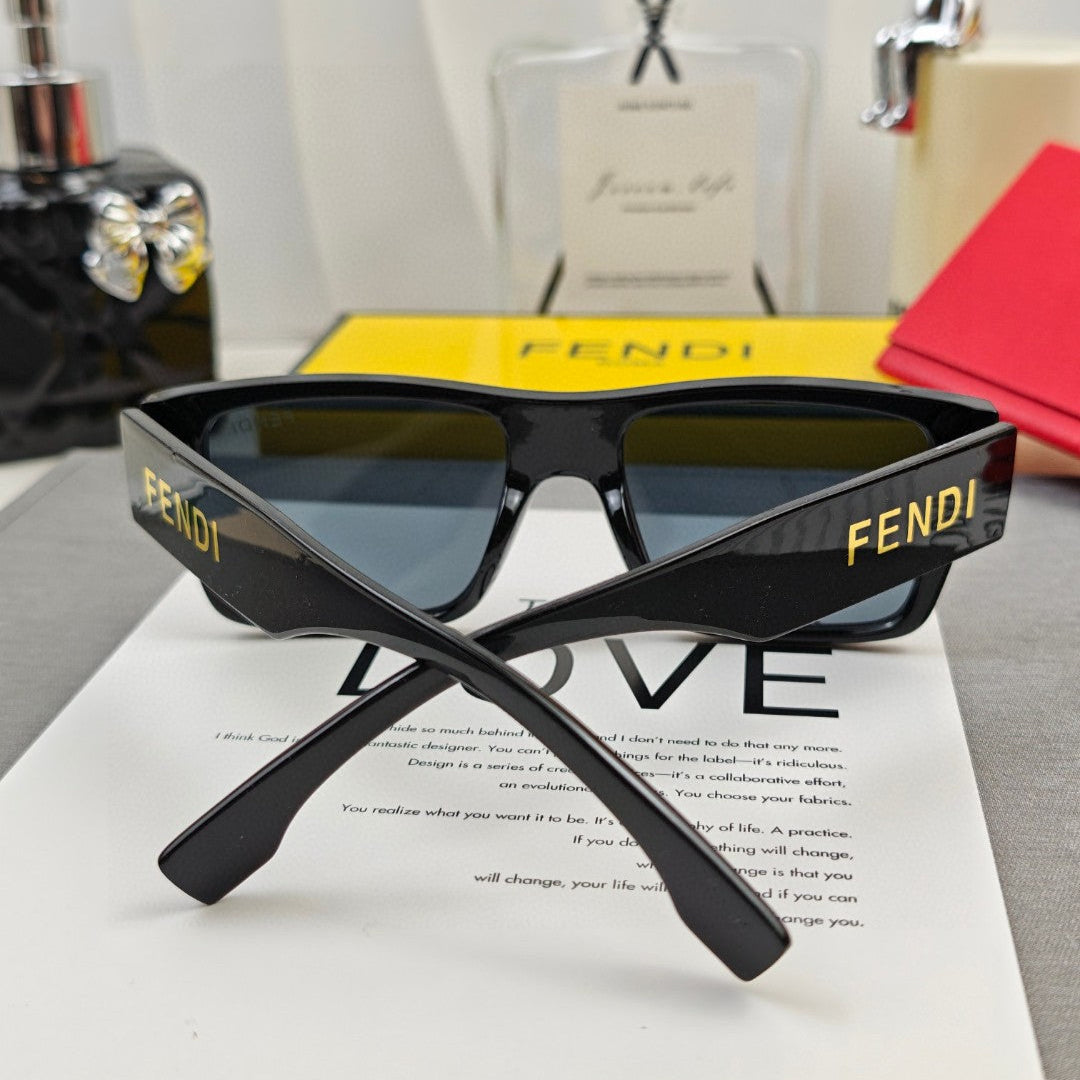 FENDI ROMA RECTANGULAR FRAME SUNGLASSES 69103 IN ACETATE