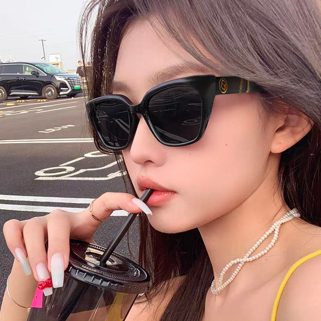 FENDI FF DIAMONDS CAT EYE FRAME SUNGLASSES 58002 IN ACETATE