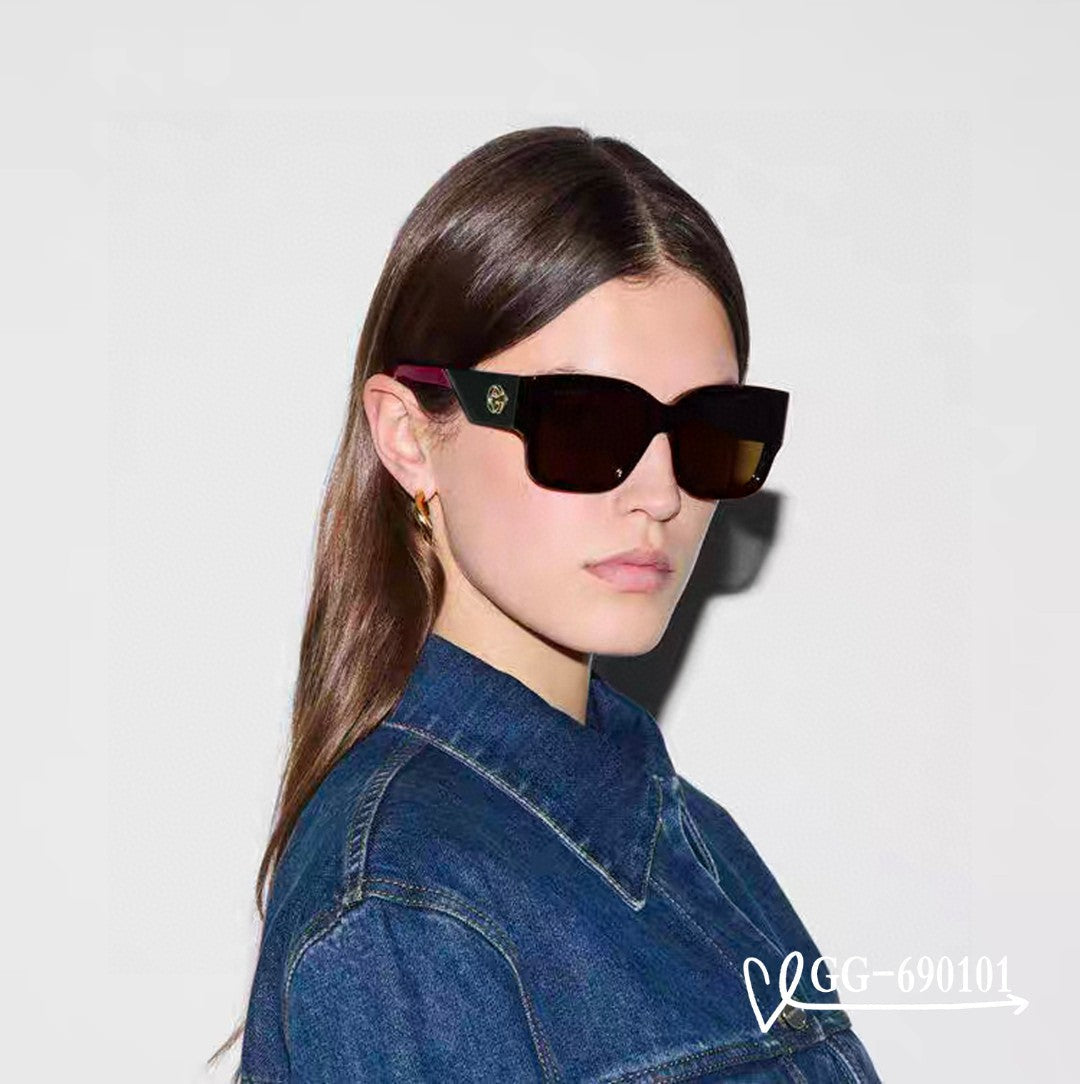 GUCCI SQUARE FRAME SUNGLASSES 69101 IN ACETATE