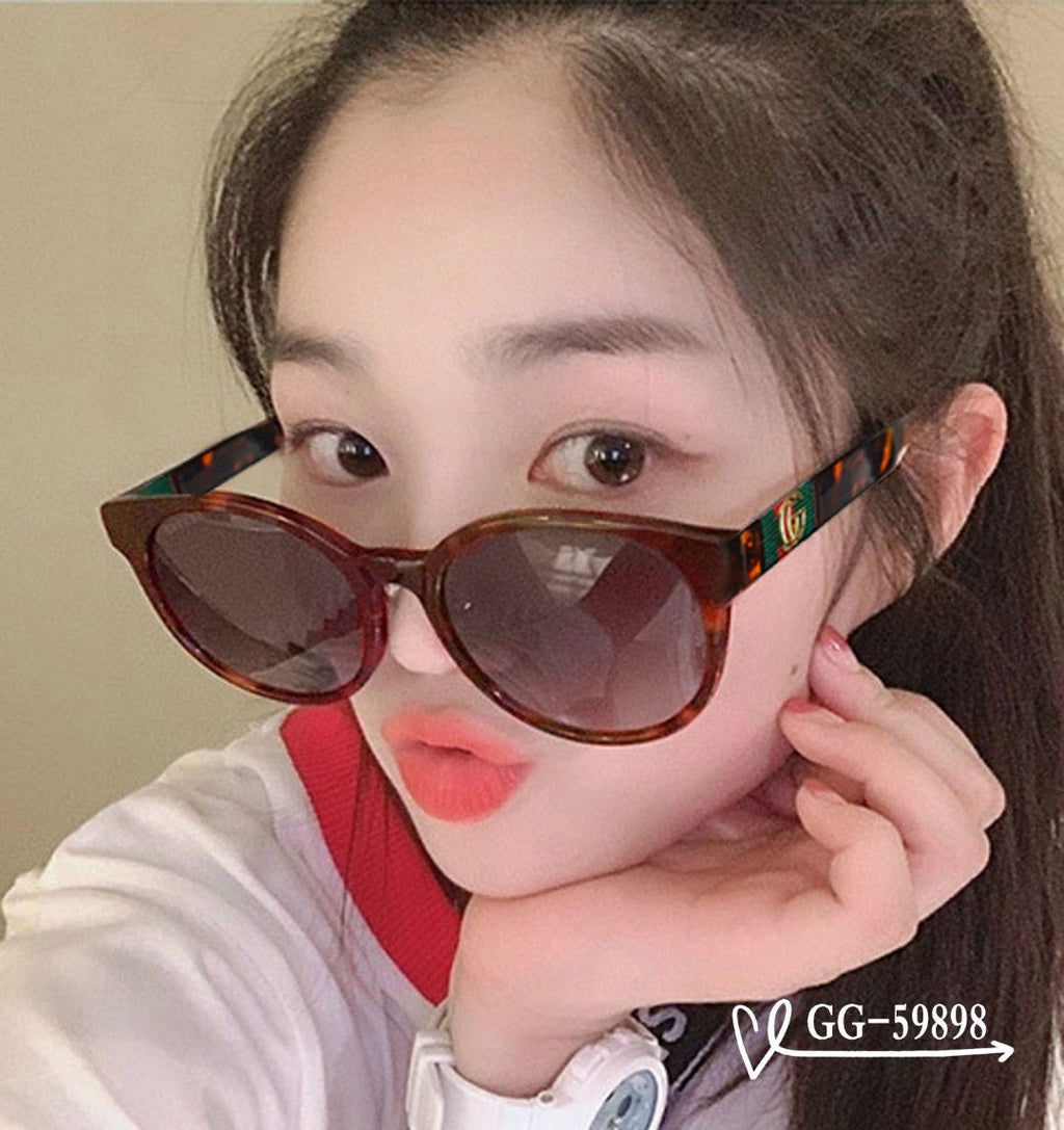 GUCCI ROUND FRAME SUNGLASSES 59898 IN ACETATE