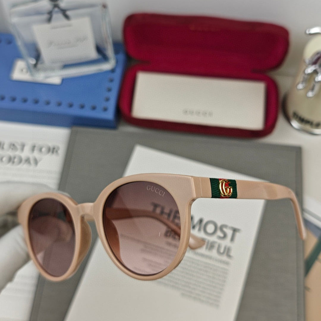 GUCCI ROUND FRAME SUNGLASSES 59898 IN ACETATE