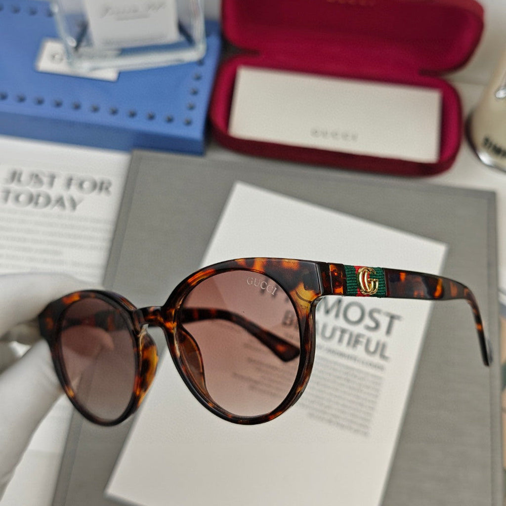 GUCCI ROUND FRAME SUNGLASSES 59898 IN ACETATE