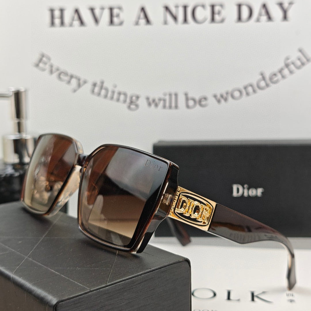 DIOR MONTAIGNE SQUARE SUNGLASSES 58044 IN ACETATE