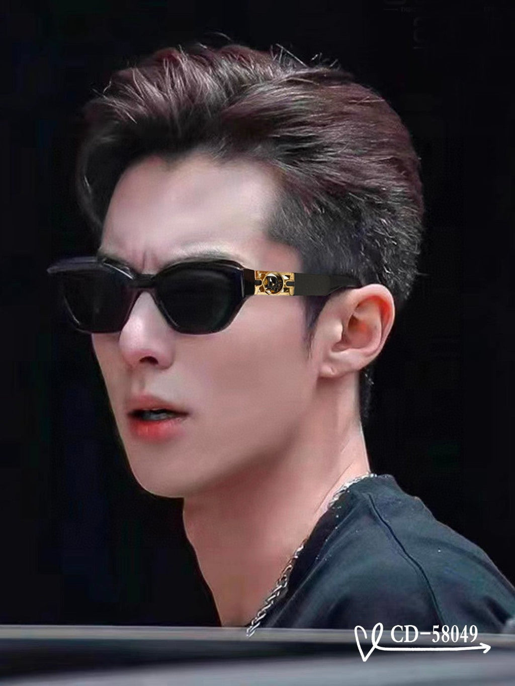 DIOR CAT EYE SUNGLASSES 58049 IN ACETATE