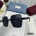 GUCCI CRYSTAL STUDDED SQUARE FRAME SUNGLASSES 21009 IN ACETATE