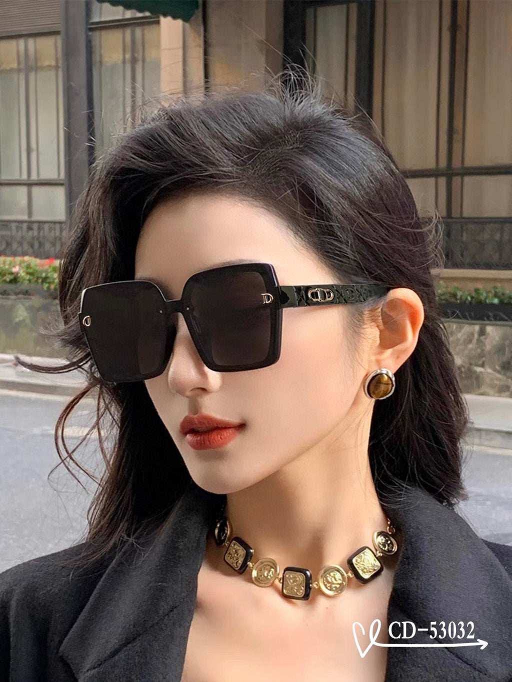 DIOR MONTAIGNE SUNGLASSES 53032 IN ACETATE