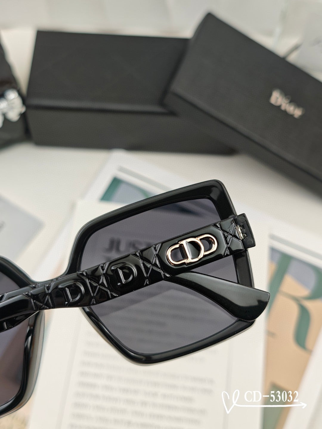 DIOR MONTAIGNE SUNGLASSES 53032 IN ACETATE