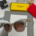 FENDI DIAGONAL CAT EYE FRAME SUNGLASSES 58002 IN ACETATE