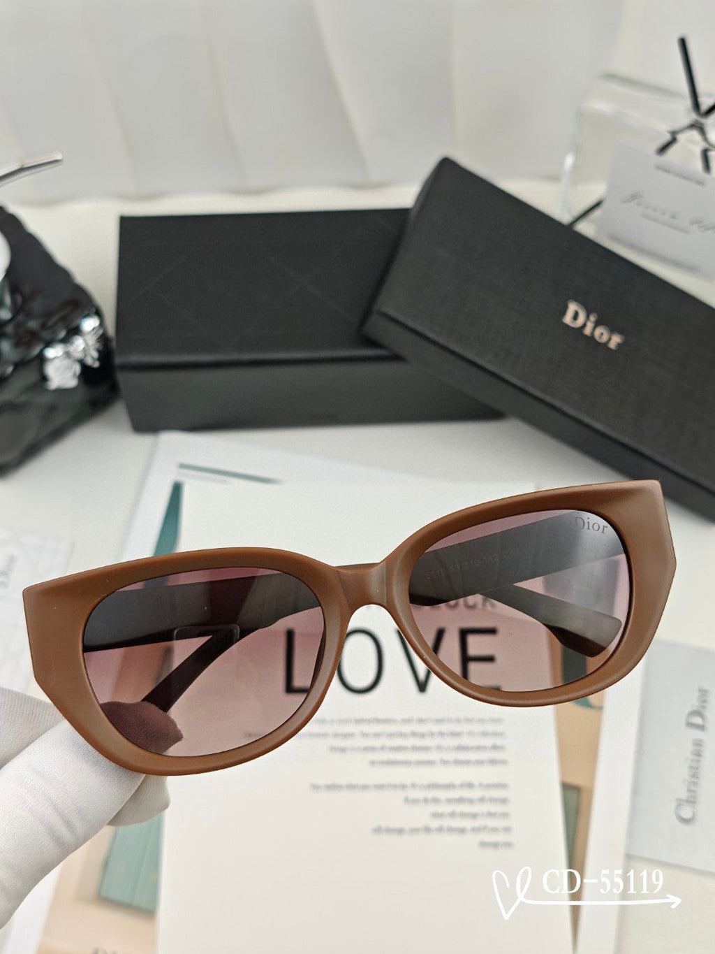 DIOR MONTAIGNE SUNGLASSES 55119 IN ACETATE
