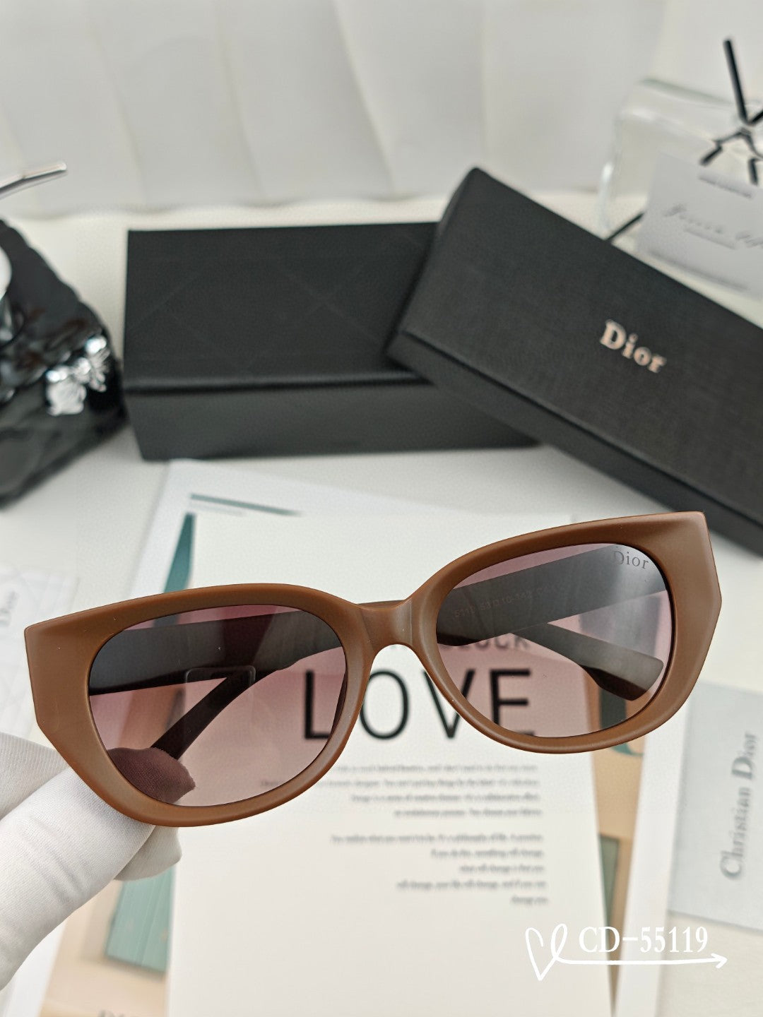 DIOR MONTAIGNE SUNGLASSES 55119 IN ACETATE