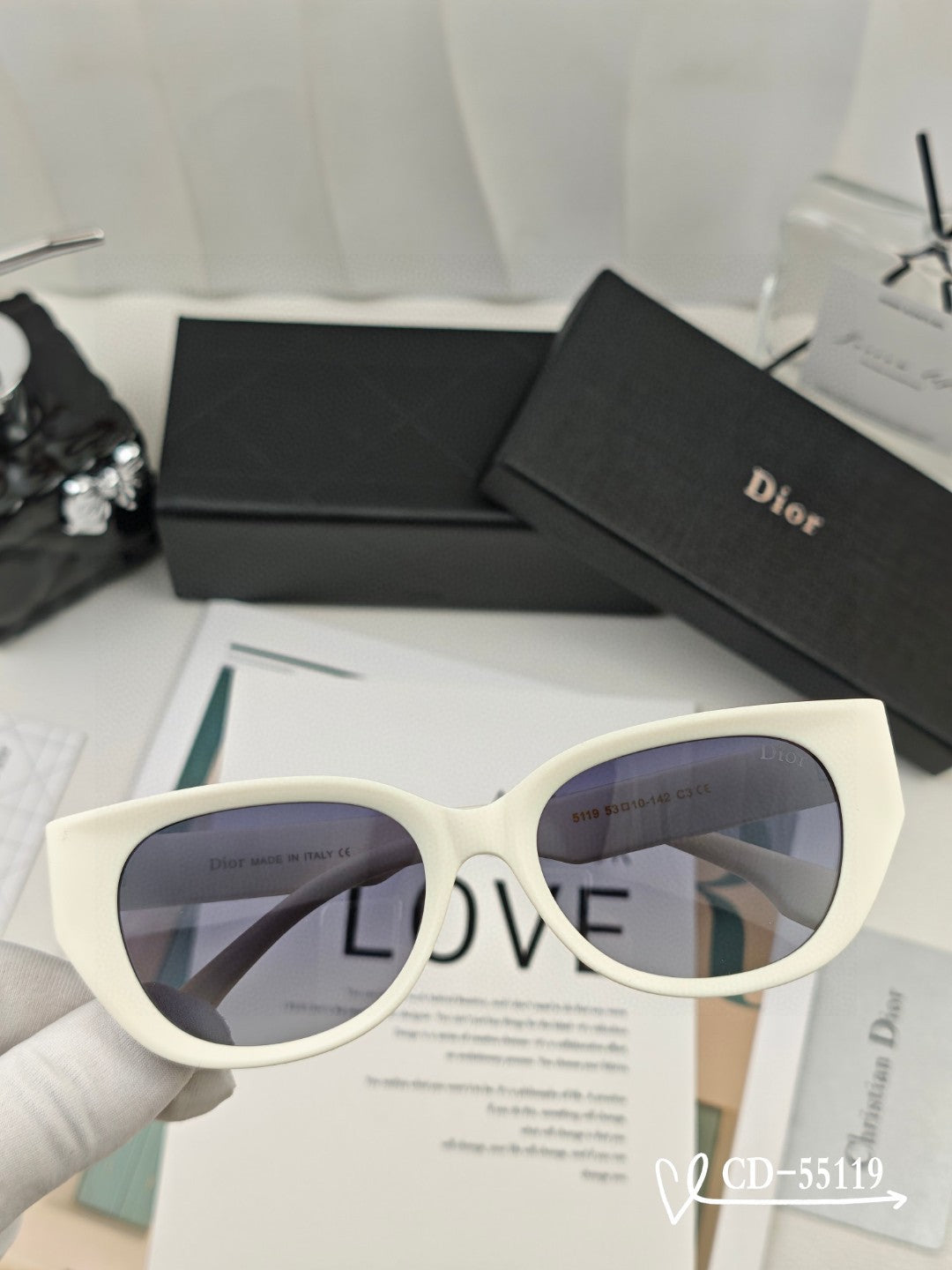 DIOR MONTAIGNE SUNGLASSES 55119 IN ACETATE