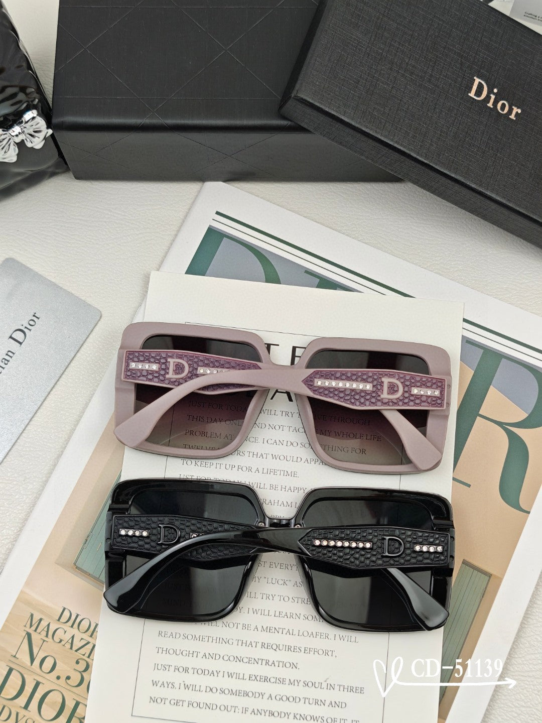 DIOR MONTAIGNE SUNGLASSES 51139 IN ACETATE