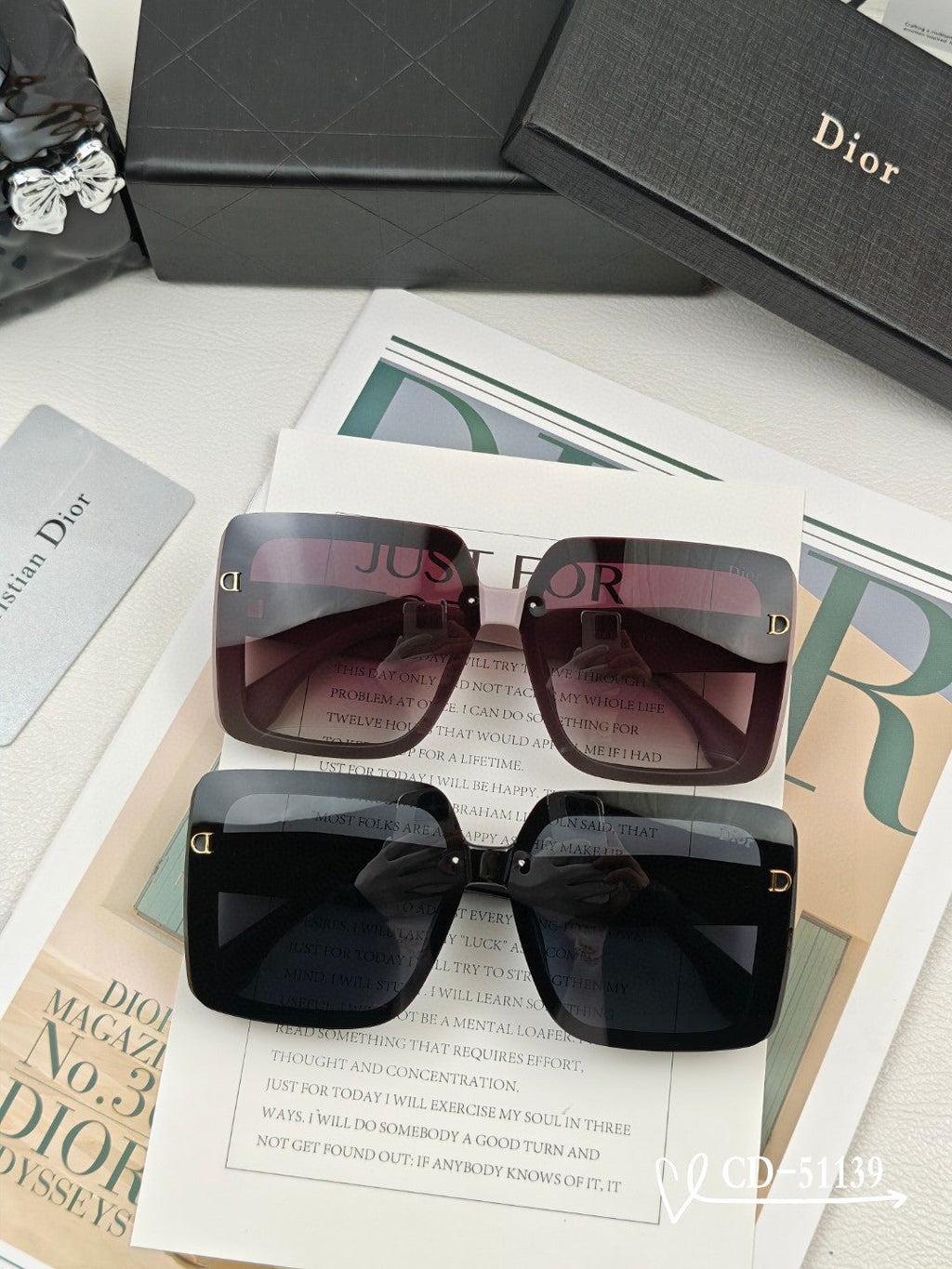 DIOR MONTAIGNE SUNGLASSES 51139 IN ACETATE