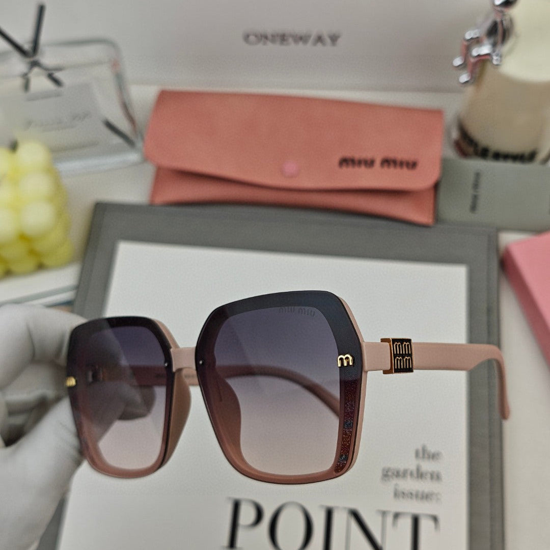 MIU MIU RUNWAY SQUARE SUNGLASSES 53044 IN ACETATE